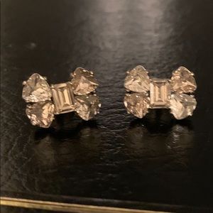 Beautiful Coach crystal bow earrings